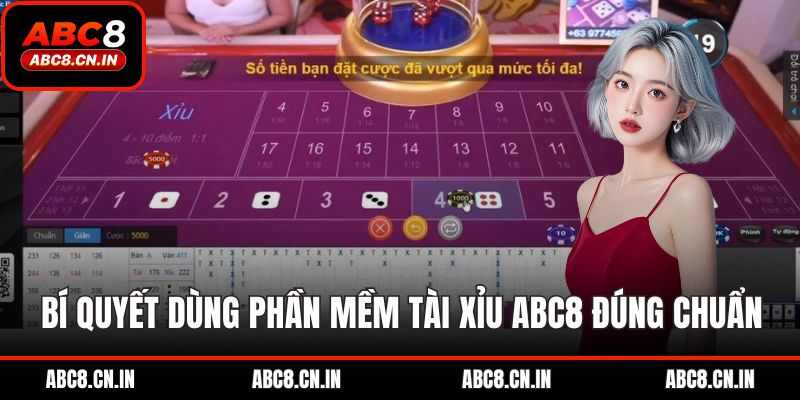 Bí quyết dùng phần mềm tài xỉu abc8 đúng chuẩn